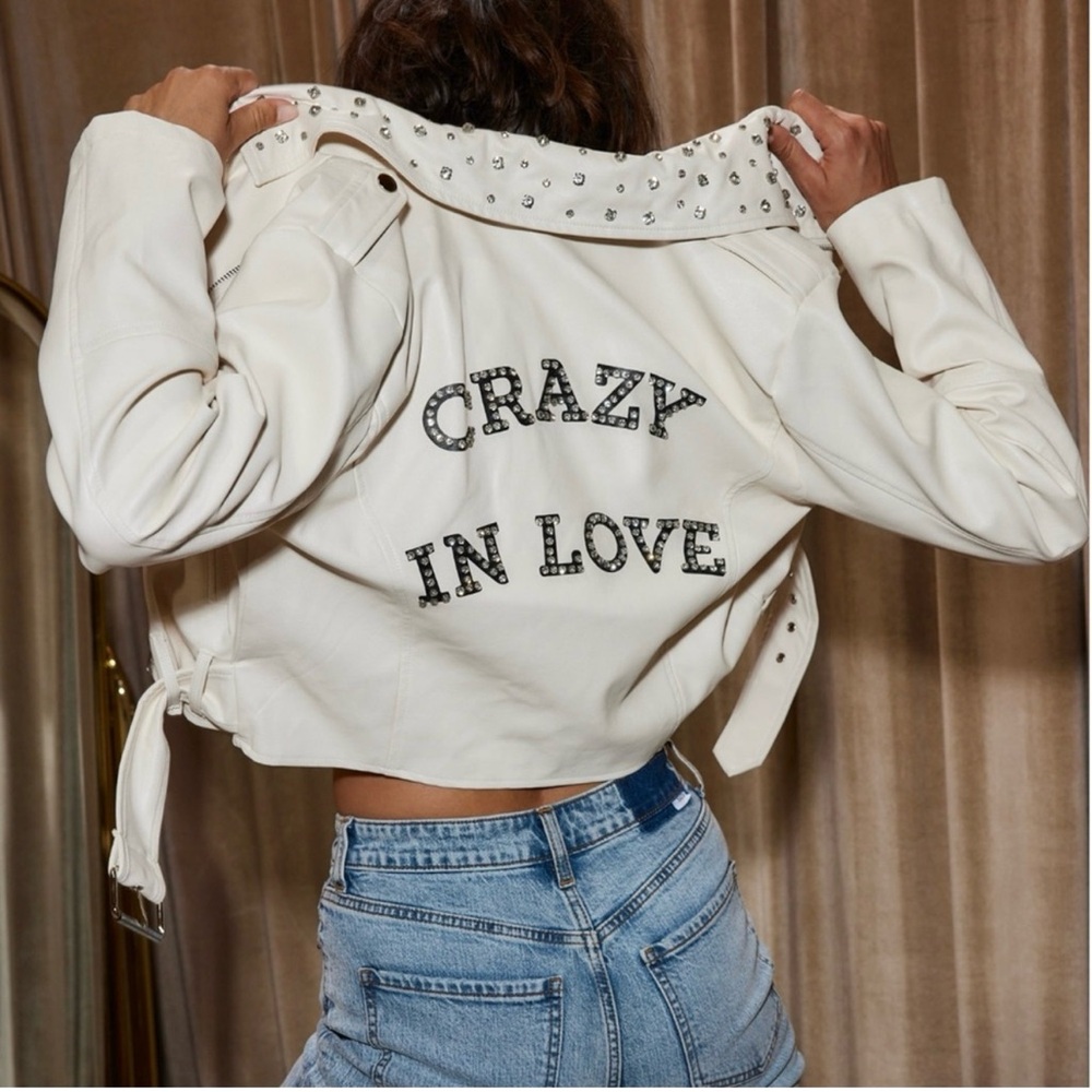12th tribe ‘crazy in love’ leather jacket